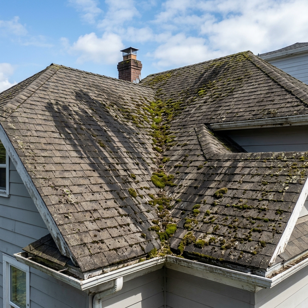 Dirty Shingle Roof
